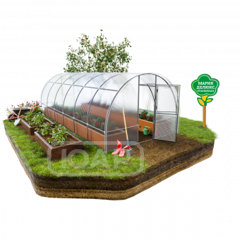 Теплица Мария Делюкс Усиленная 6 метров с поликарбонатом Multigreen