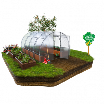 Теплица Мария Делюкс Премиум 6 метров с поликарбонатом Multigreen